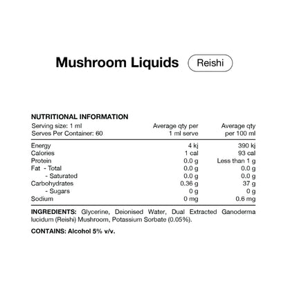 Switch Nutrition Liquid Mushroom Extract Double Strength Reishi NIP