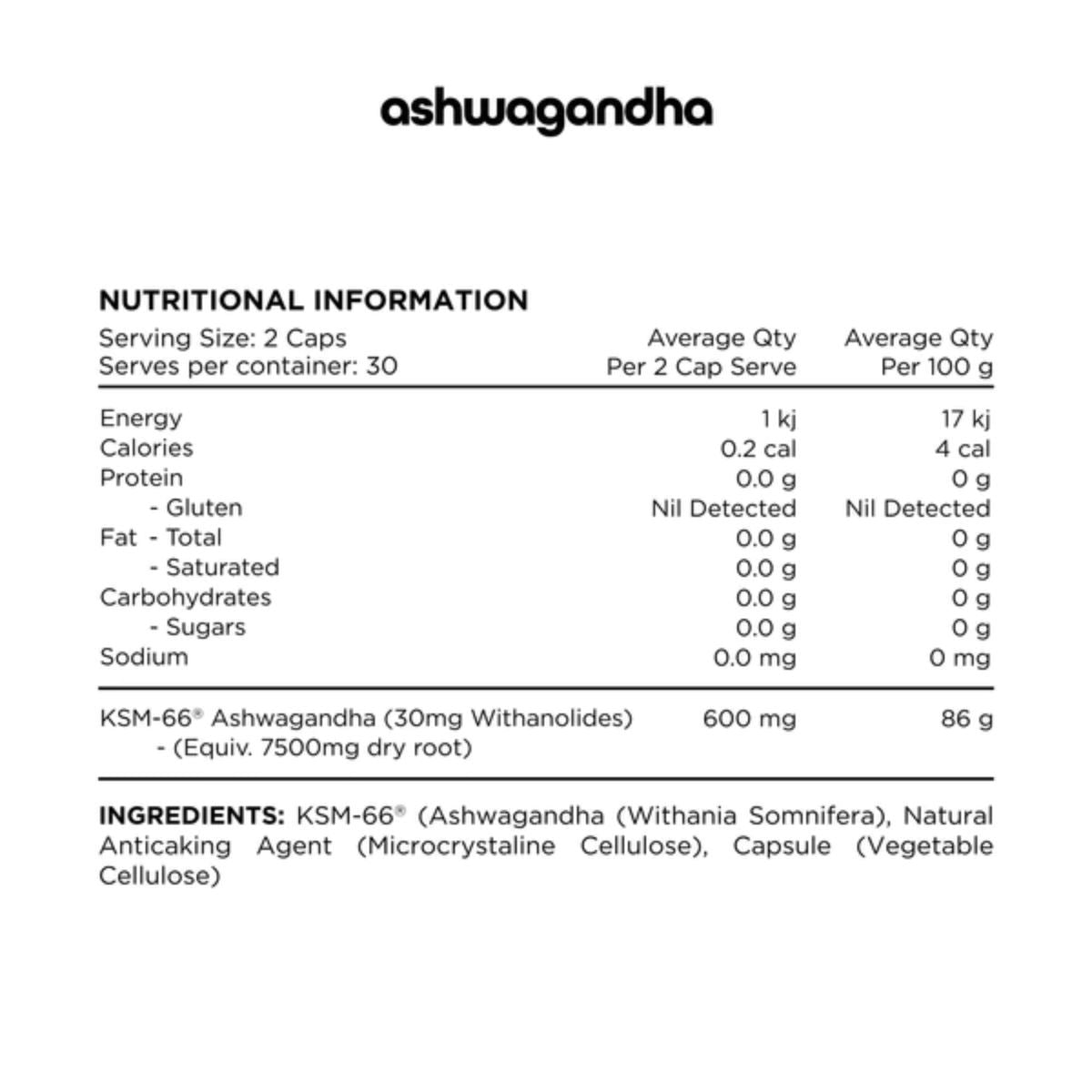 Switch Nutrition Ashwagandha NIP