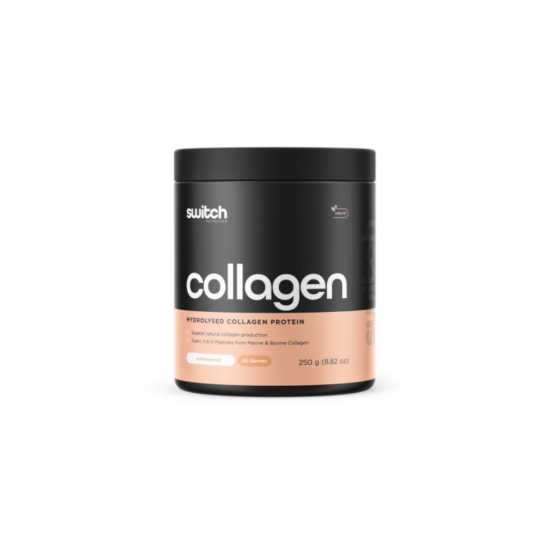 Collagen protein powder container with &