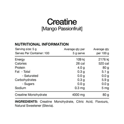 Switch Nutrition Flavoured Creatine Monohydrate NIP