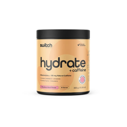 Switch Nutrition Hydrate + Caffeine 50 serve - Strawberry Burst