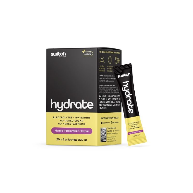 Switch Nutrition Hydrate Switch Sugar Free Sachets Mango Passionfruit