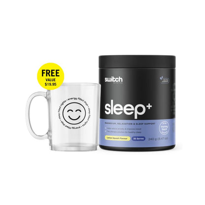 Switch Nutrition Sleep + Glass Mug