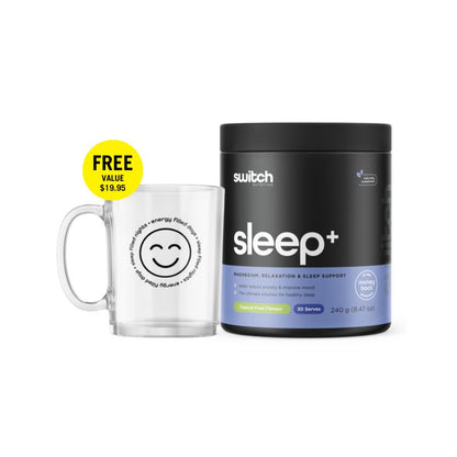 Switch Nutrition Sleep + Glass Mug