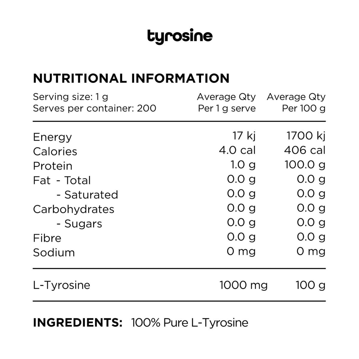 Switch Nutrition L-Tyrosine NIP