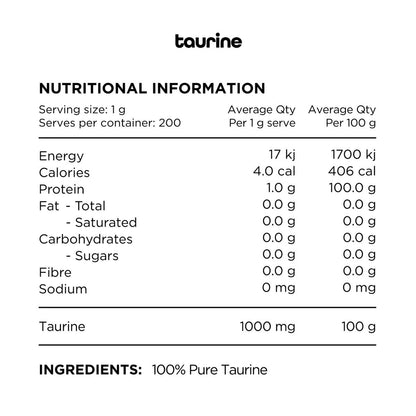 Switch Nutrition Taurine NIP