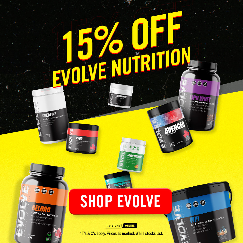15% OFF Evolve Nutrition