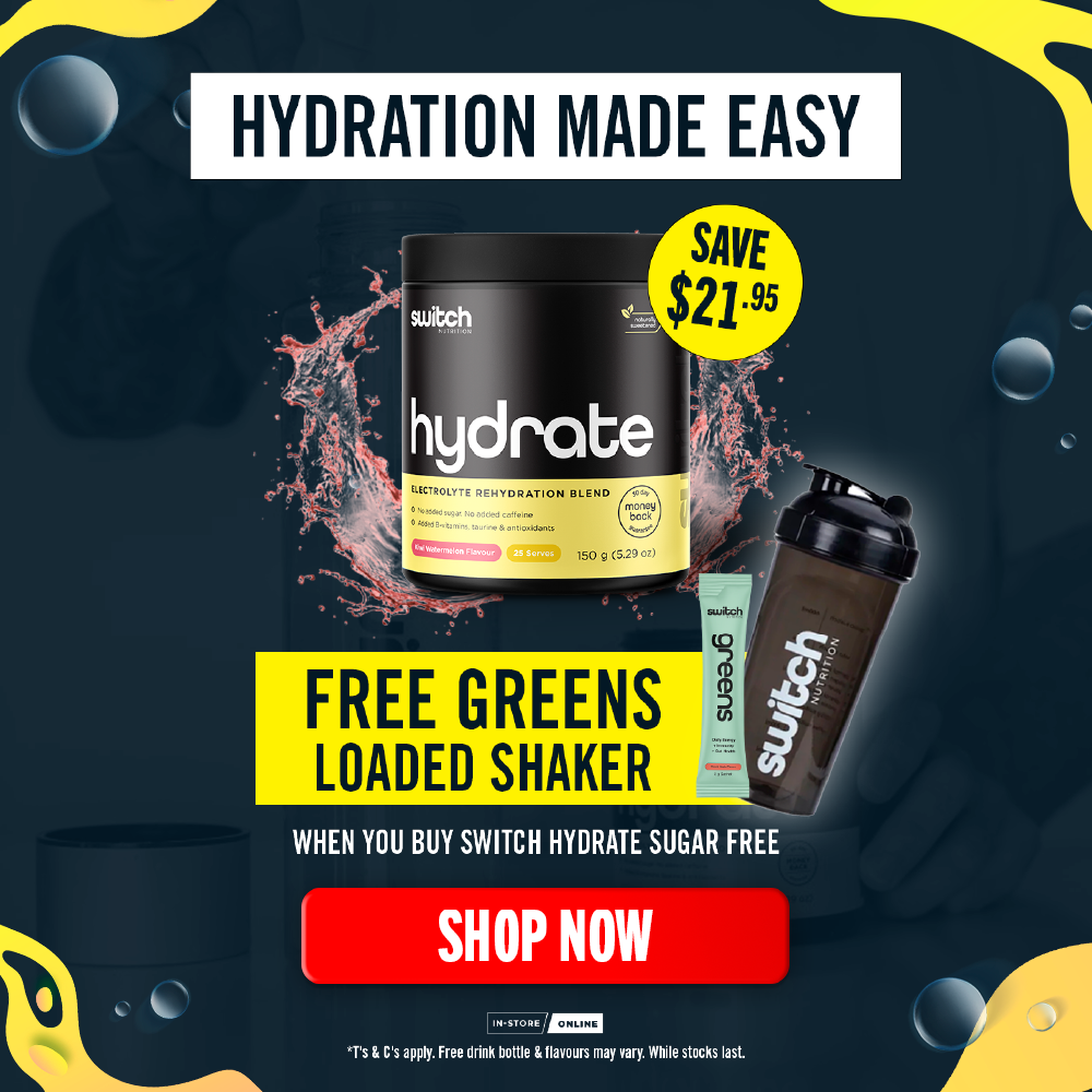 FREE Greens Loaded Shaker when you buy Switch Hydrate