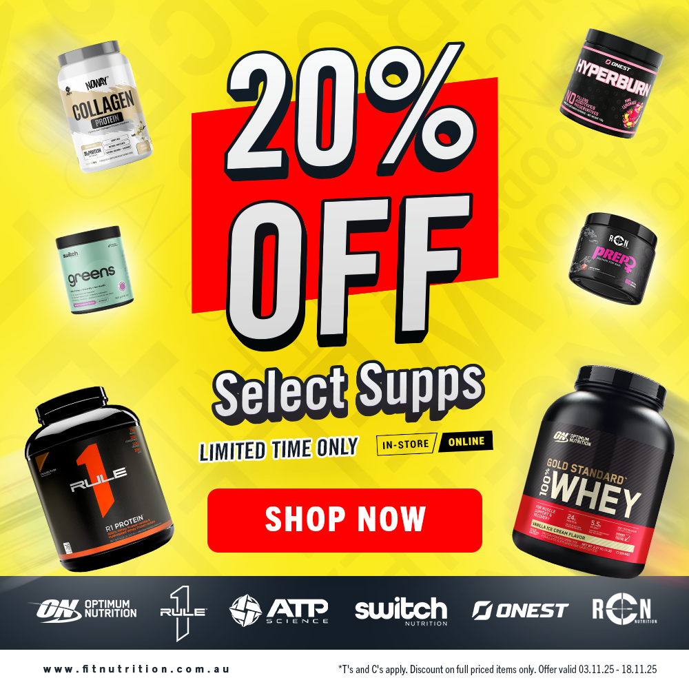 20% OFF SELECTED SUPPS SALE