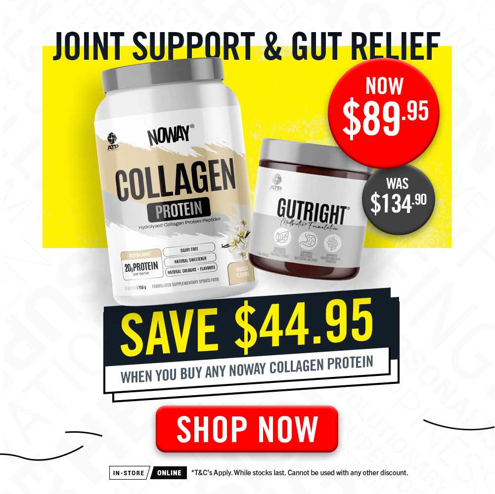 SAVE $44.95 when you buy any Noway Collagen + Gut Right