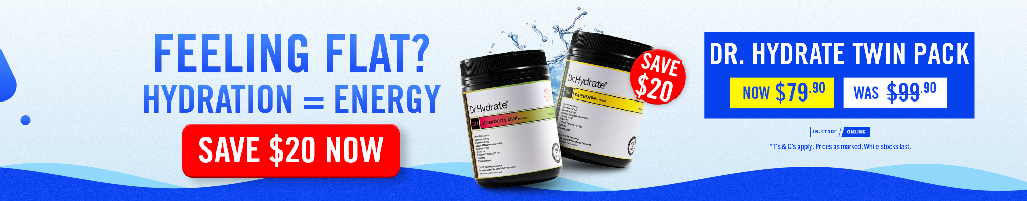 SAVE $20 Dr Hydrate Twin Pack