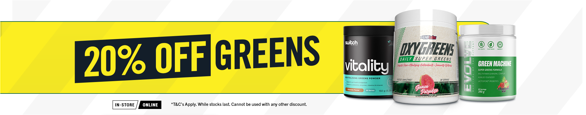 20% OFF Greens