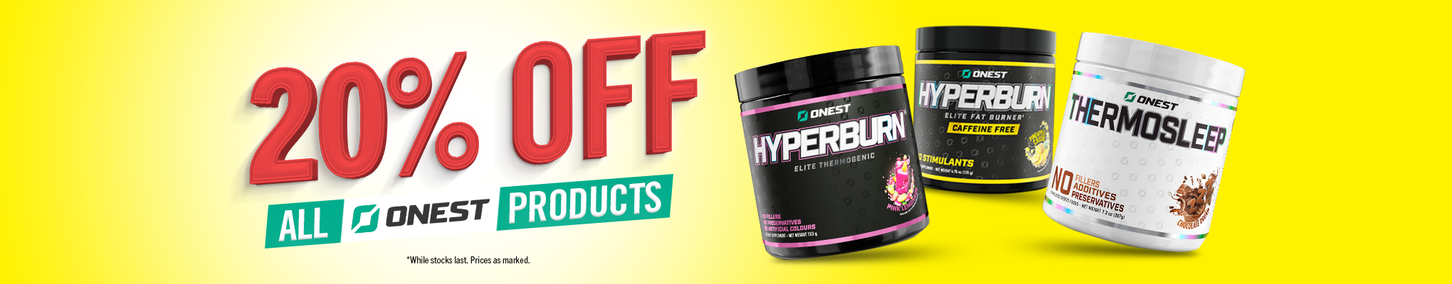 20% OFF Onest Supplements