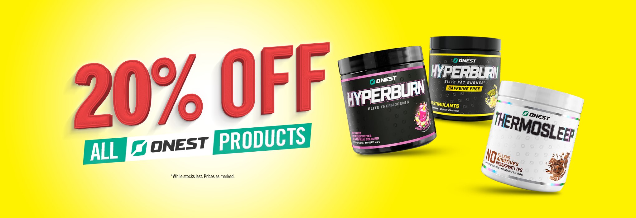 20% OFF Onest Supplements