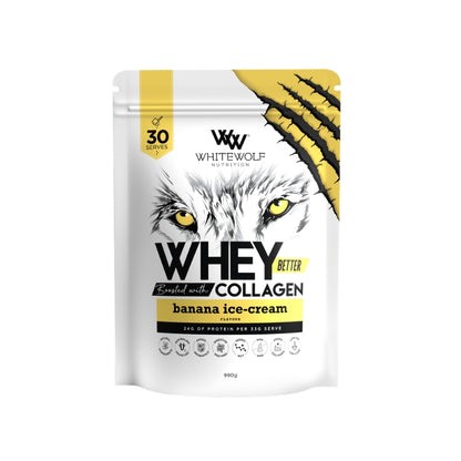 White Wolf Whey Better Protein Blend - Banana Ice Cream