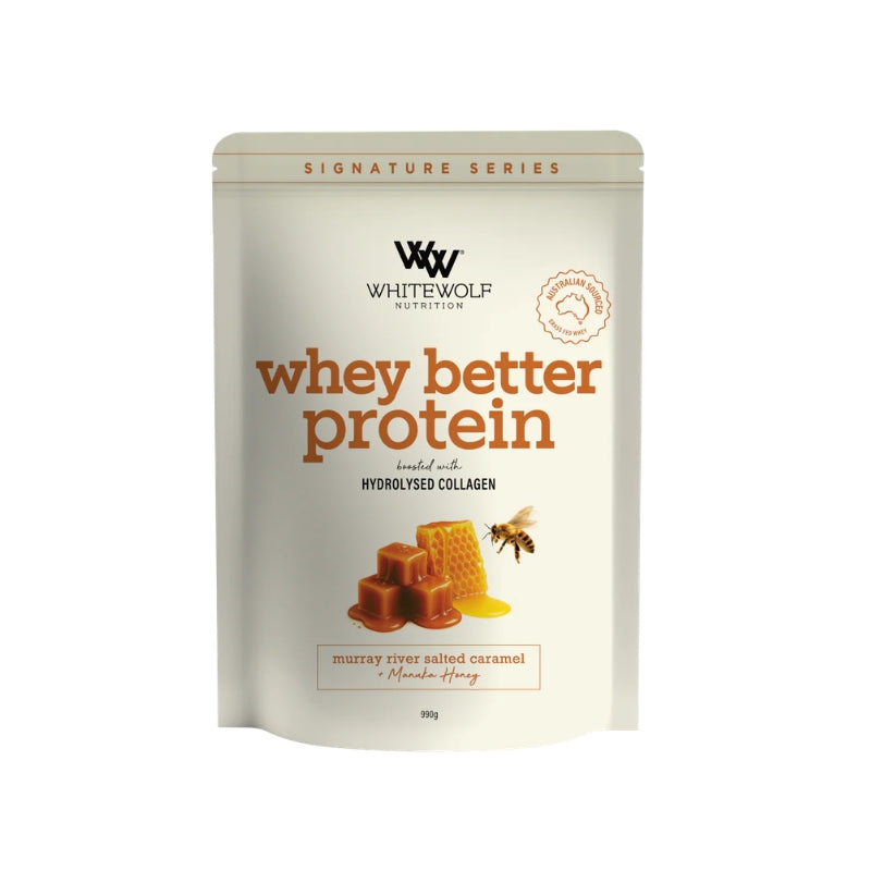 White Wolf Whey Better Protein Blend - Salted Caramel Manuka Honey