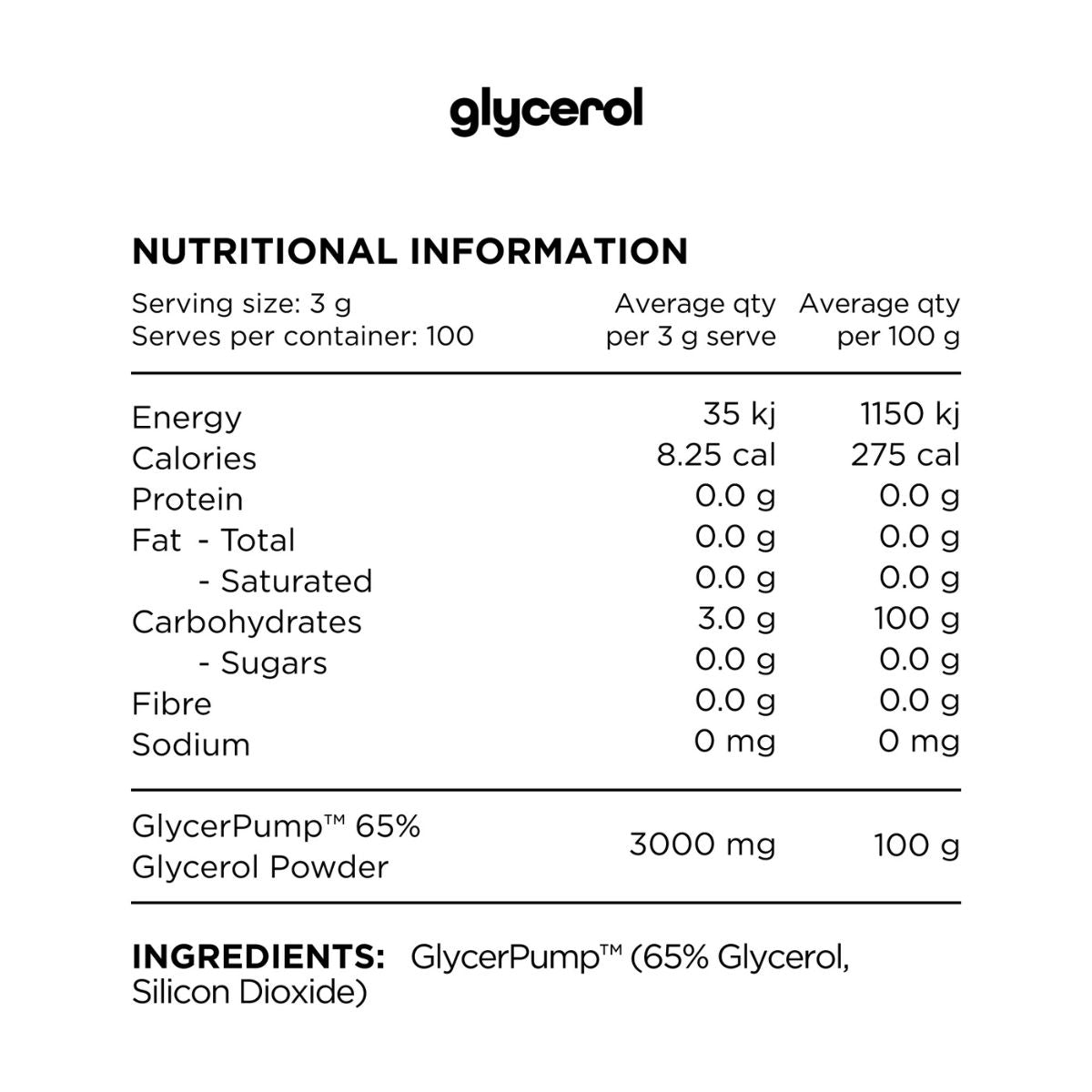 Switch Nutrition Glycerol NIP