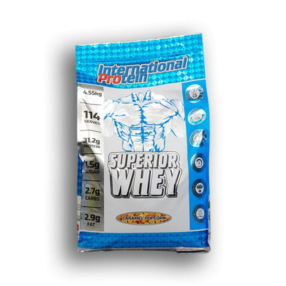 International Protein Superior Whey 4.55kg - Caramel Popcorn
