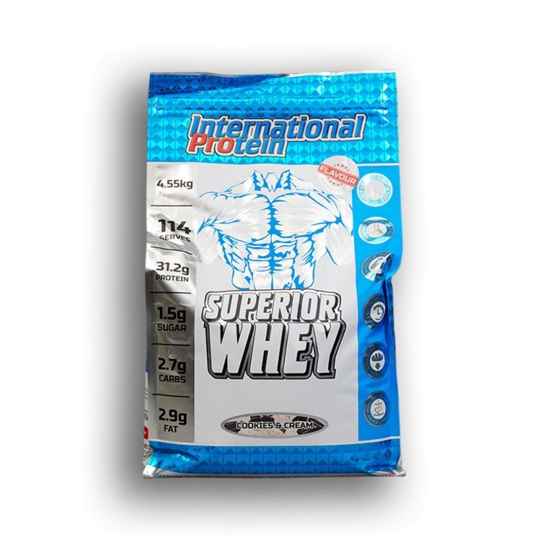 International Protein Superior Whey 4.55kg - Cookies &amp; Cream