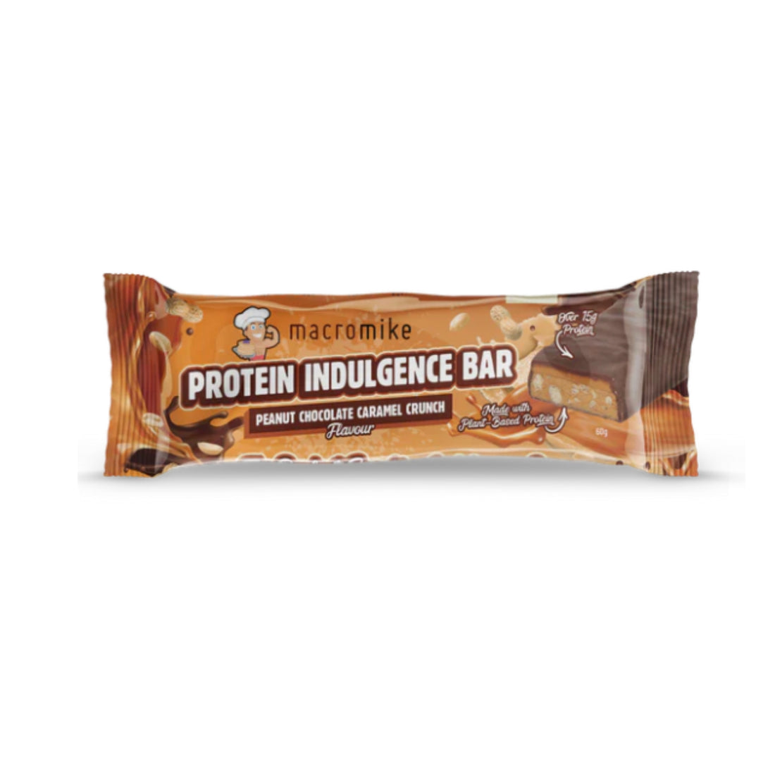 Macro Mike Protein Indulgence Bar - Single Peanut Choc Caramel Crunch