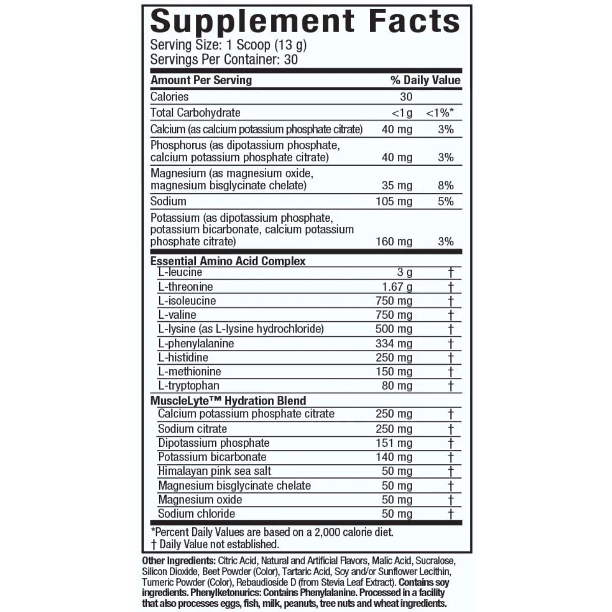 Muscletech Platinum EAA plus Electrolytes