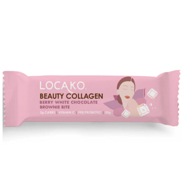 Beauty Collagen Brownie Bite by Locako Berry White Choc