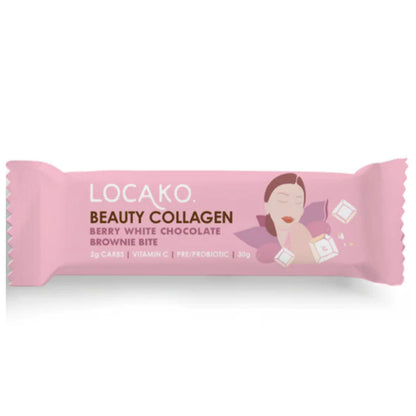 Beauty Collagen Brownie Bite by Locako Berry White Choc