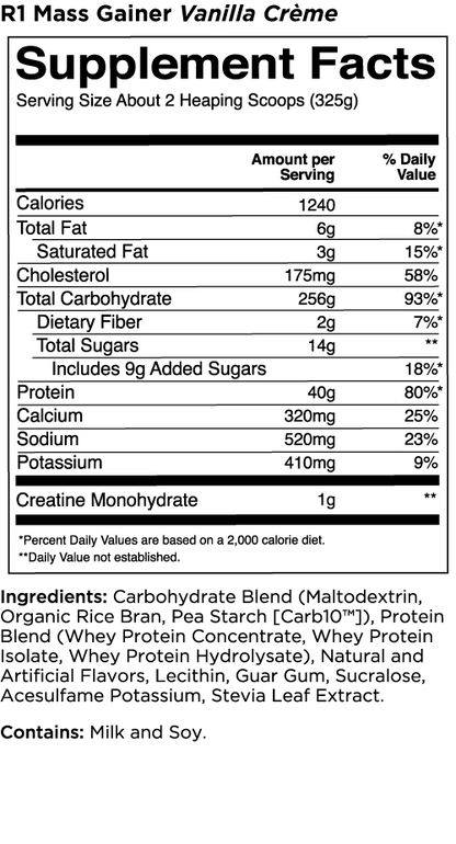 Rule 1 Mass Gainer