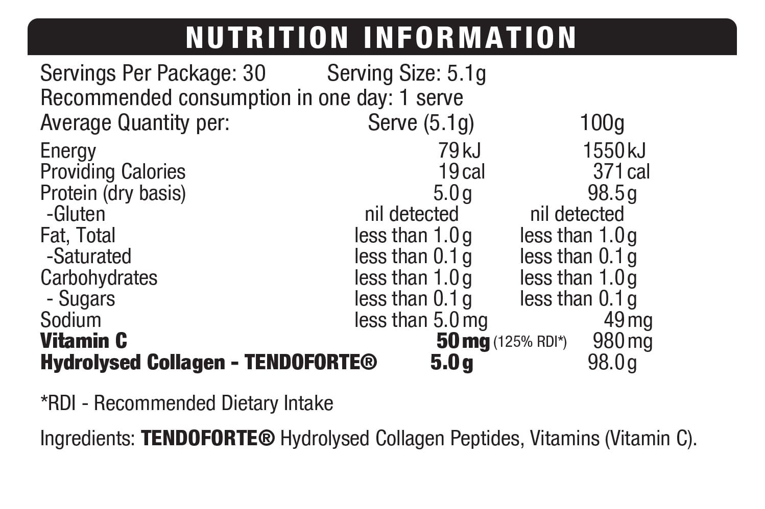 Tendoforte Collagen Regenerate