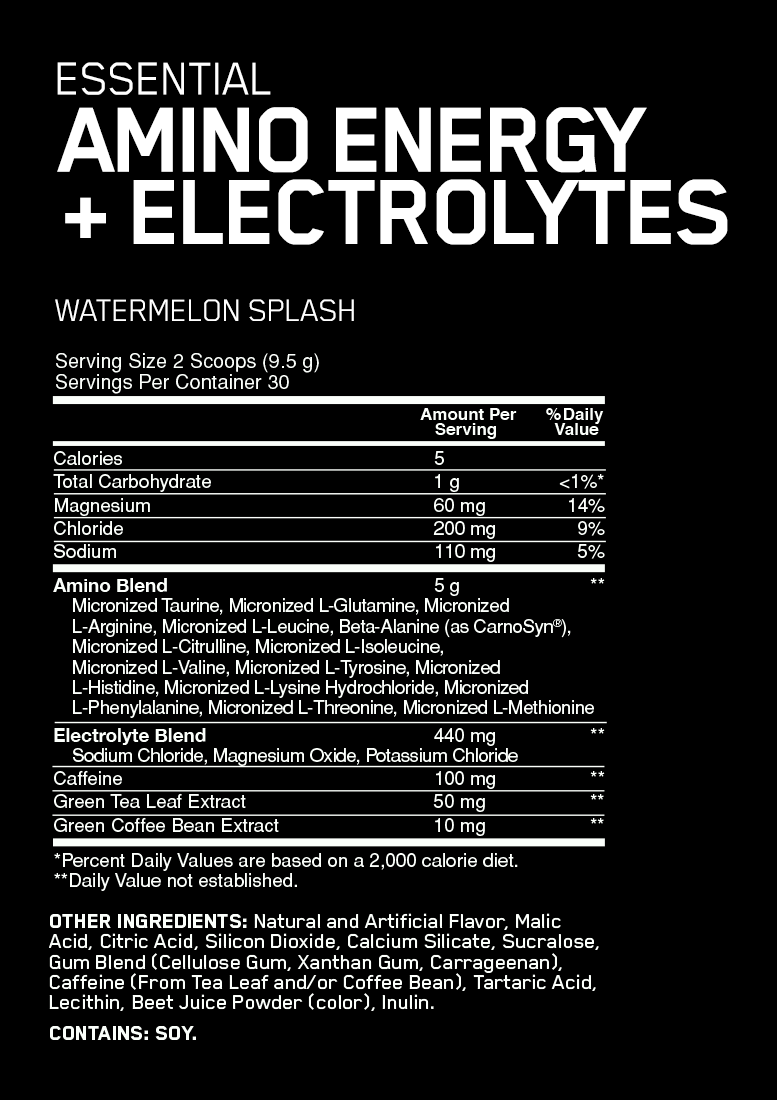 Optimum Nutrition Amino Energy + Electrolytes