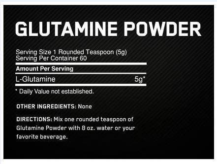 Optimum Nutrition Glutamine Powder